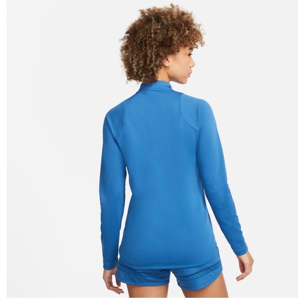 Nike Dri-Fit Blue Quarter Zip Jacket Size Medium - Picture 6 of 11